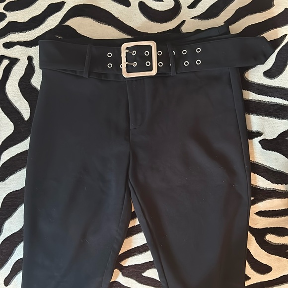 Black Flares with Double Prong Belt - Picture 3 of 6